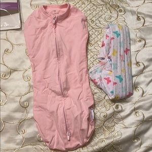 Baby girl swaddle